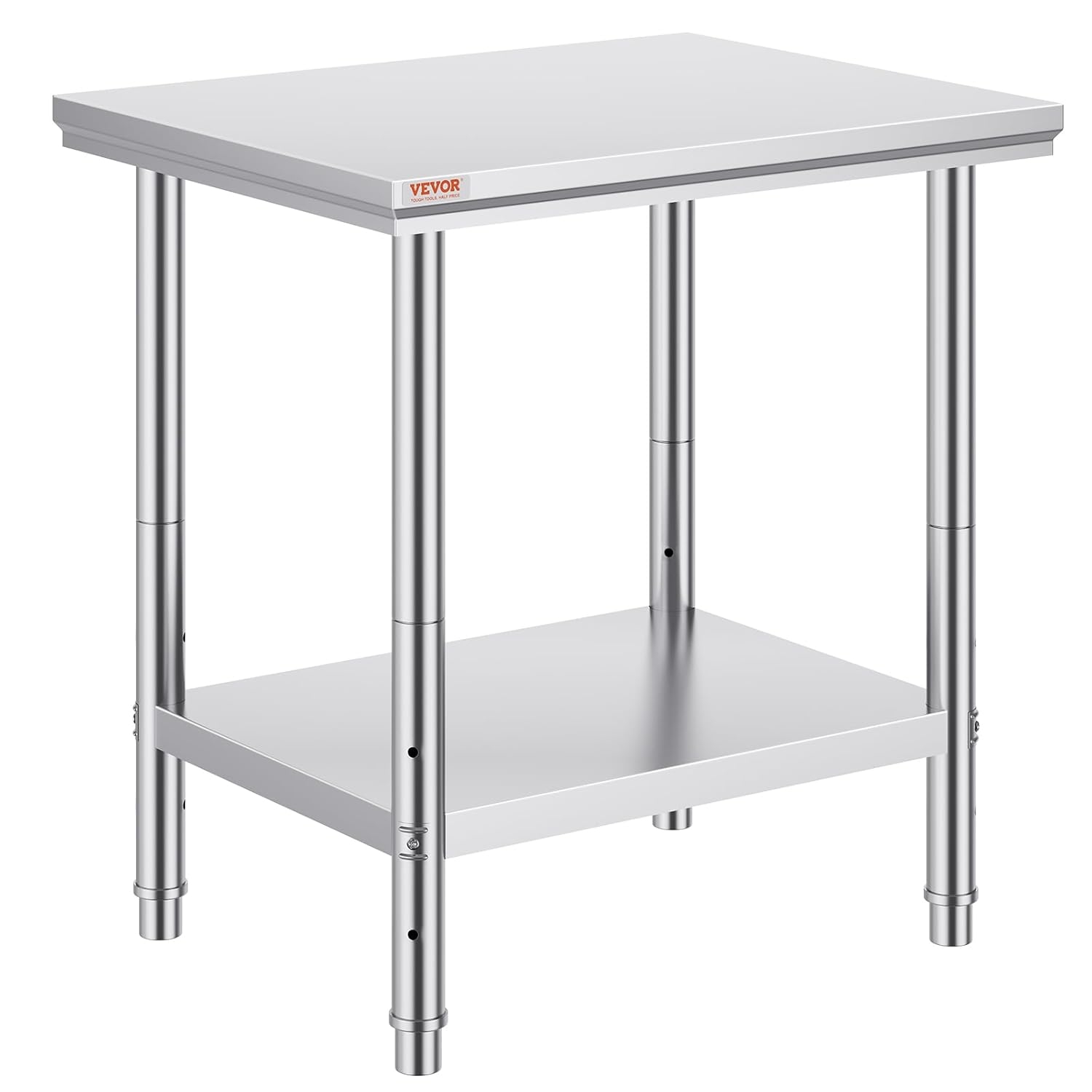 VEVOR - Mesa de Trabajo de Metal Resistente de Acero Inoxidable de 24 x 36 x 32 Pulgadas con Patas Ajustables para Restaurante, hogar y Hotel: Industrial y científico 2 VEVOR - Mesa de Trabajo de Metal Resistente de Acero Inoxidable de 24 x 36 x 32 Pulgadas con Patas Ajustables para Restaurante, hogar y Hotel: Industrial y científico – Vista 2