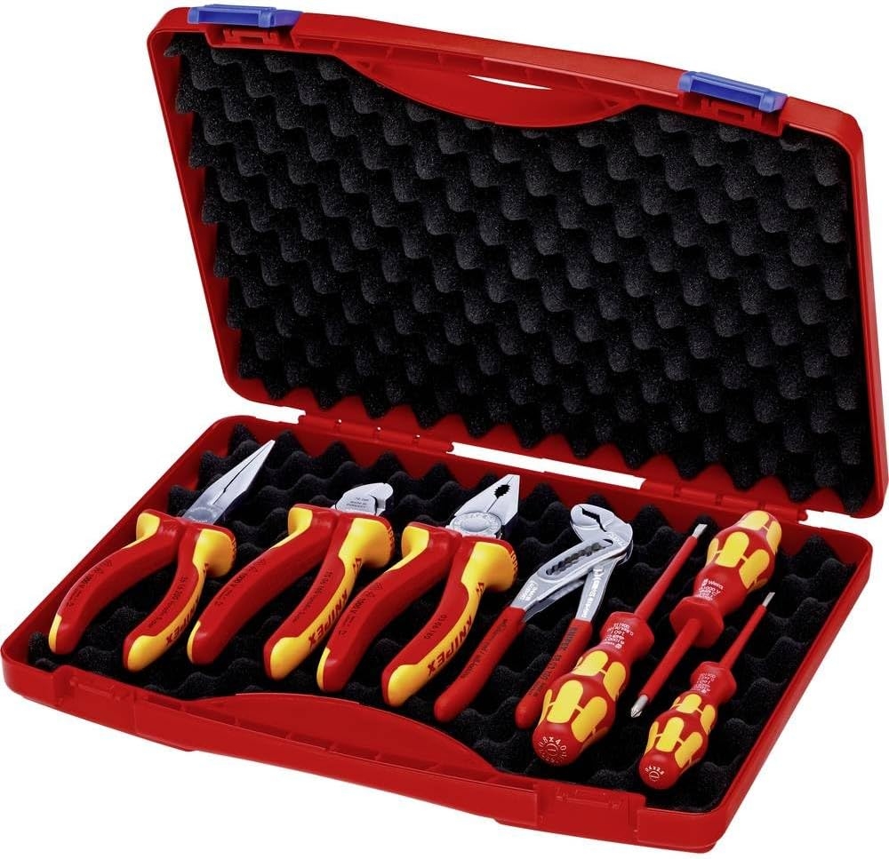Knipex 00 21 15 Maletín Compacto para Instaladores Eléctricos, 7 Piezas 1 Knipex 00 21 15 Maletín Compacto para Instaladores Eléctricos, 7 Piezas