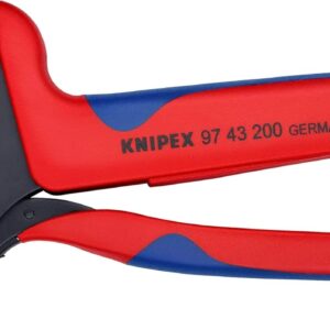KNIPEX 97 43 200 A Pinza con sistema de ponchado para mordazas intercambiables bruñido 200 mm
