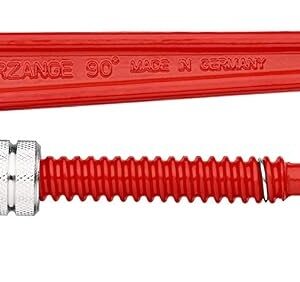 KNIPEX 83 10 020 Llave para tubos de 90° recubierto de pintura pulverizada, roja 560 mm