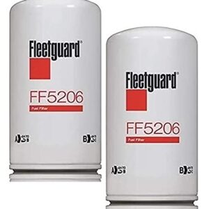 Genuine Fleetguard – Cummins Filtration FF5206 Fleetguard Combustible, Spin-On (paquete de 2), sustituye a Baldwin BF581, Donaldson P556916, Luber Finer LFP816F, Wix 33120
